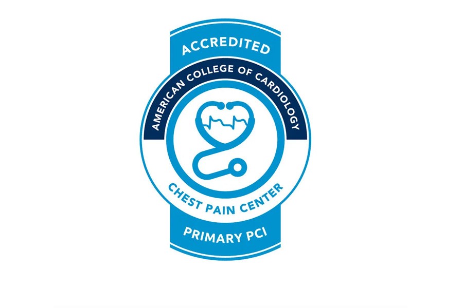 Chest Pain Center Accreditation badge