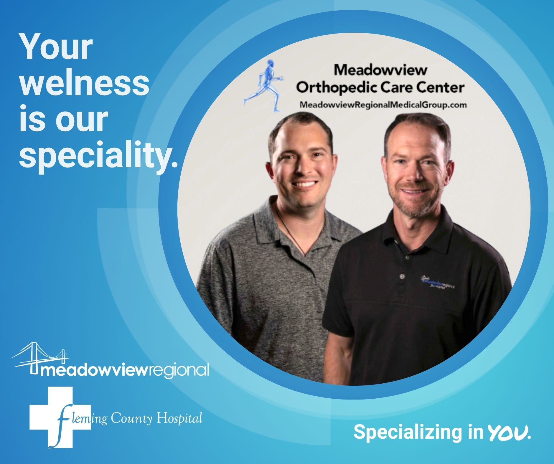 Meadowview Regional Medical Center and Fleming County Hospital support access to orthopedic care across our region.